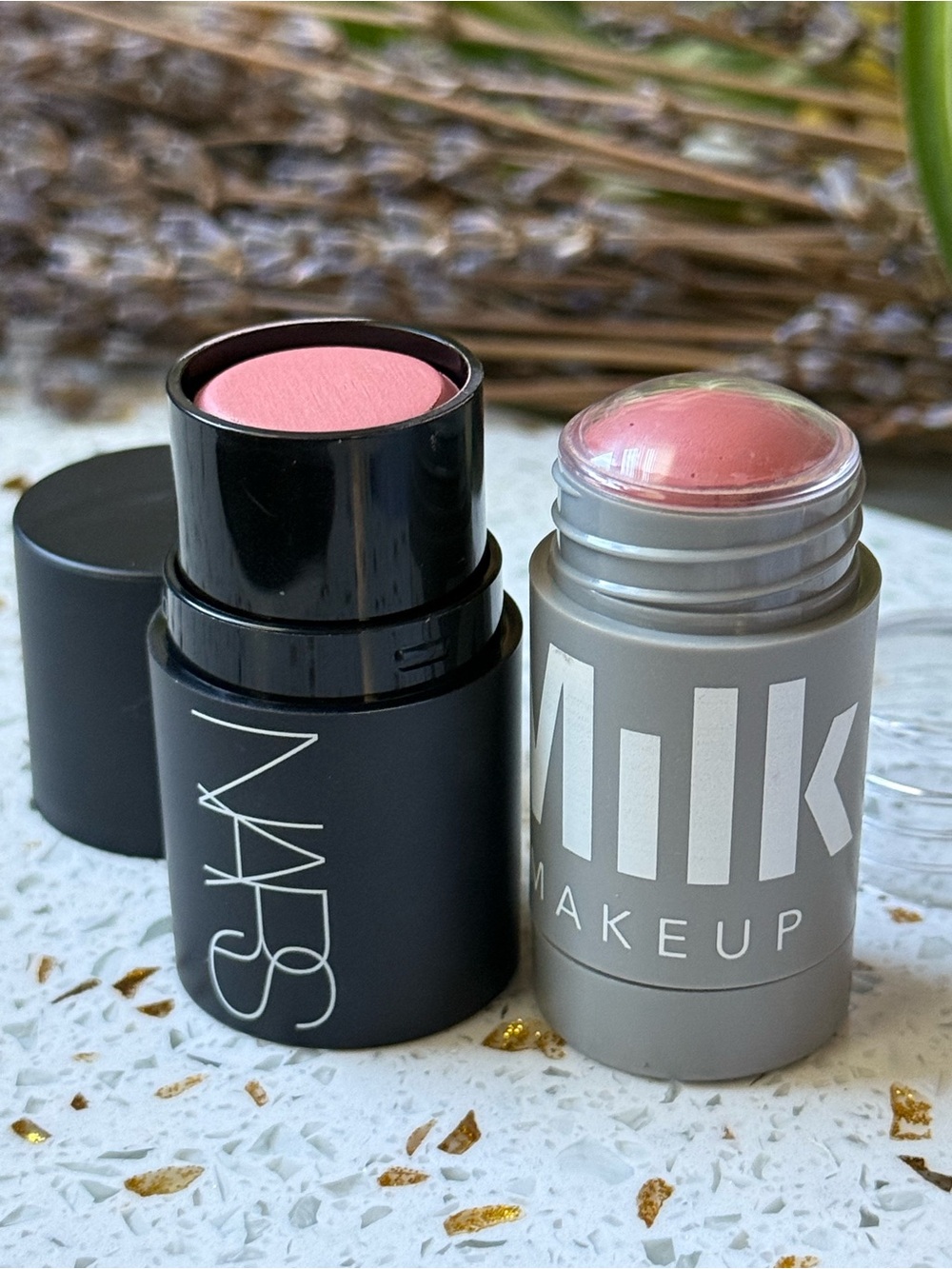 NARS and Milk Makeup Mini Blush Stick Duo - Soft Pink and Rose